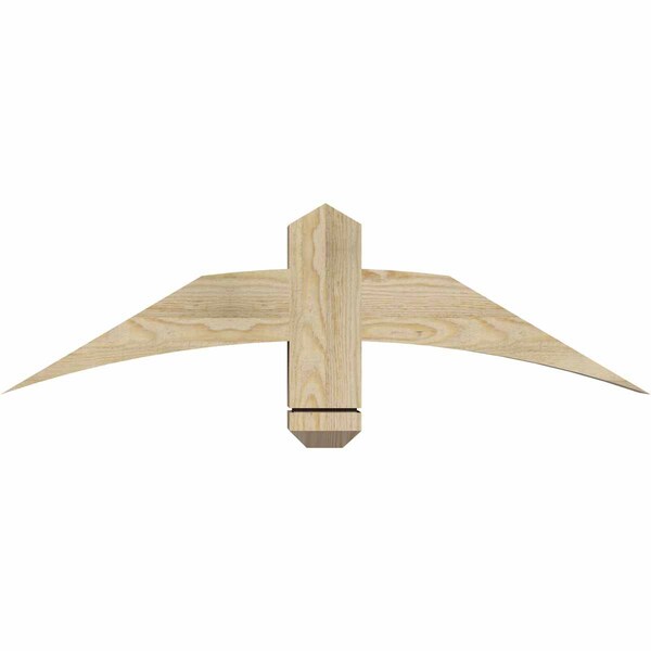 Ekena Millwork Bellingham Rough Sawn Timber Gable Bracket, Douglas Fir, 36"W x 10"H x 4"D x 4"F, 7/12 Pitch GBW036X10X0404BEL00RDF - main